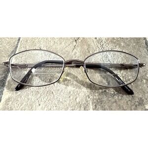 Fundamentals F114 Brown Metal Eyeglasses Frame Spring Hinge 50-18-130-30mm G17